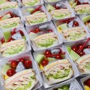 냠냠도시락 | 대전단체도시락 도안동맛집 컵과일,샌드위치 디저트테이블냠냠 벚꽃놀이 후기 🌸