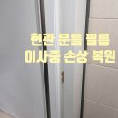 영곡 | 일산 현관 문틀 필름 찢어짐 손상 복원