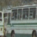 부산, 96번 버스와 번호 미상의 부산 시내버스1대의 모습 (1970년대 후반) 이미지