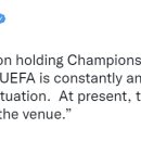 UEFA 공식 성명 :: 현재로써는 챔피언스 리그 결승 장소를 변경할 계획 없음 이미지