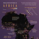 지도: 아프리카의 인구 밀도 패턴 이미지