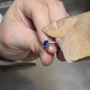 사파이어 반지 리폼 1.3ct 사파이어를 Pt950 플래티넘으로 핸드메이드 리세팅한 후기