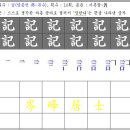 7급(記, 男, 內, 農, 答, 道, 冬, 動, 同, 洞) 이미지
