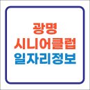 소하노인종합복지관 | 광명시니어클럽 소하 하한노인종합복지관 일자리 알바 구인구직 (시청 공공근로, 고용센터 등 5곳)