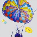 파타야 에서 패러세일링(parasailing)중 ~~~ 이미지