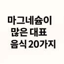 전곡하나로마트 | 마그네슘이 풍부한 음식 20가지｜하루 식단과 함량표
