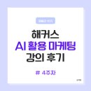 [해블리 15기] 해커스캠퍼스 마케팅 인강 후기｜AI 콘텐츠 제작 강의로 배우는 마케팅 4주차 완강 리뷰