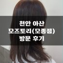 토리헤어모종점 | 모즈토리 아산모종점 헤어샵 방문 후기