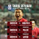 2026 북중미 월드컵 대한민국 대표팀 일정 이미지