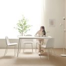 보니애가구 나탈리 포세린 세라믹 식탁 + 의자 4p 세트 4인용 방문설치, 화이트 이미지