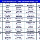미국의 주 / 주도 / 미국지도 / 주 주도 정확한 영어식 발음 The 50 States Capitals of the United States of America 이미지