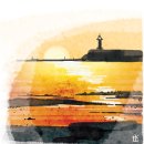 새벽노을 이미지