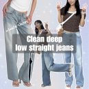 진Clean | 클리시어 로우라이즈 연청 데님 추천💙 Clean Deep Low Straight Jeans 후기 (167cm L사이즈)