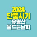 (등산정보) 2024 단풍 시기 / 유명산 단풍 물드는 날짜 이미지