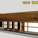 평당 350~450 44.6평 가형 3D 한옥 도면(wood wood korean house) 이미지