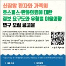 환우회 회원전체 호스피스-완화의료에 대한 설문(마감~214분참여) 이미지