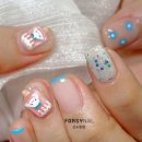 신도림 네일, 귀여운 네일로 시나모롤두마리 입양 ^^ 이미지