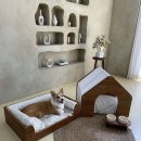 제니펫하우스 | 친환경우드를 사용한 강아지침대 애견침대 애견용품추천 우드집꾸미기