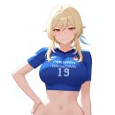 걍 한번 만들어본 니케 x 케이리그 합성 이미지 (신데렐라 x 수원 삼성 블루윙즈) 이미지