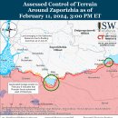 러시아 공세 캠페인 평가, 2024년 2월 11일(우크라이나 전황) 이미지