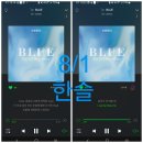 BLUE 스트리밍 인증 / 한슬 이미지