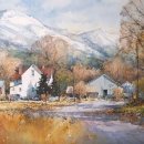 풍경수채화 이미지