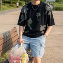 야자수 | 리버클래시 야자수패턴 반팔 후기 사이즈 핏 코디 총정리