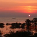 캄보디아의 명소 톤레삽 호수 관광 이미지