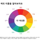 레지오스쿨 교수참고자료 - 색 - 12색상환표 이미지