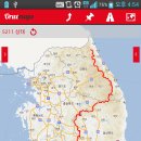 백두대간 전 구간 GPS 트랙 로그 이미지