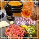 지상낙원한우웰빙식당 | 울산 성안동 인생식당 | 울산 고기집 맛집 인생육회세트와 과일하이볼