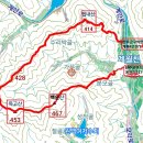 뒵내산(414m) 독고산(닭봉453m) 백운산(467m)/ 전북 완주 이미지