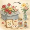 너나우리 사회적협동조합 인제지역아동센터 | 결혼식·행사 후 버려지는 꽃 활용법 (플라워 리사이클링)