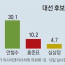 4/18~4/19일 대통령후보 여론조사. 이미지