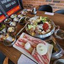 전골과  삼겹살 이미지