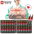 정관장 활기력 32병(16병 X 2개) 선물세트 + 고급 보자기 포장 (숀글로벌), 1개, 고급스러운 골드피치, 640ml 이미지