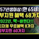 2022년, 만 65세 이상 혜택 68가지 최종정리! 1957년생이상! 정부지원, 지자체 노인 무료 복지 혜택! 이미지