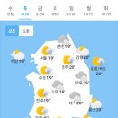 오늘의 날씨 🌞☔️☃️. 2023년 9월 28일 목요일 이미지