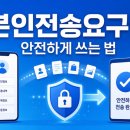 호성기업 | 본인전송권(본인전송요구권) 신청 전 꼭 봐야 할 안전 체크 7가지