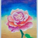 소묘와 오일파스텔 이미지