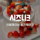 신세계농장(1) | 시즈니크 신세계백화점 강남점 딸기농장와르르 케이크 후기