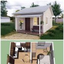 농막 Container house design idea 👍 이미지