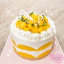 듬뿍하우스 | 창원 블루리본카페 케이크 맛집 달콤비니하우스 망고듬뿍우유생크림케이크 내돈내산 구매 후기