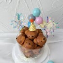 윤슬유치원 | 하남 미사 어린이 생일 케이크 추천 / 귀여운 곰돌이 쌀 마들렌 윤슬플라워케이크