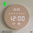 지성인테리어 - 동작구 상도로15길 102 | 플라이토 루나데이 무선 LED 벽시계 거실 인테리어 온습도 기능 후기