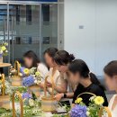 삼성기업 | 삼성자산운용 기업 출강 후기, 여름 수국 꽃바구니 클래스 / 고도플레르