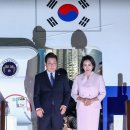 펌)이재명 대통령 서울공항 귀국사진, 펌)공군1호기 서울공항 도착 이미지