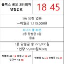 플렉스 로또 251회차 당첨자 이미지