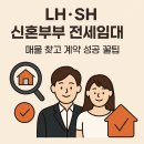 꿀부동산중개 | LH, SH 신혼부부 전세임대 매물 계약 꿀팁, 임대인(집주인) 중개 수수료 지원 받는 방법