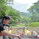편백숲노래연습장 | 오아시스정글 편백나무 카라반 들락 돌솥밥 캠핑 후기